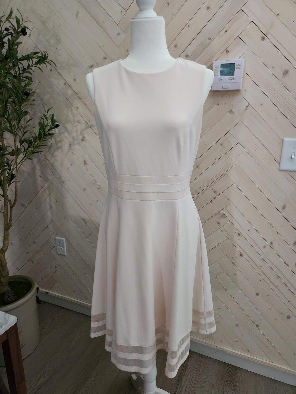 Calvin Klein Dress In Blush